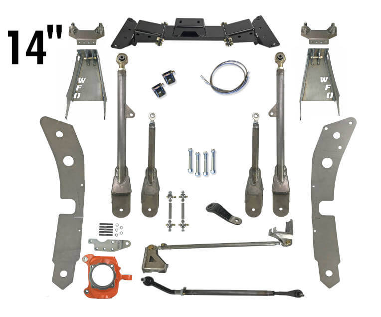 WFO GM HD 14" SAS Kit using Ford Super Duty Axle (Radius Arm)