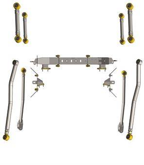 WFO Concepts - 2020+ Jeep JT Gladiator Long Arm Front, Mid Arm Rear Suspension Upgrade Kit