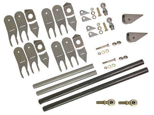 WFO Concepts - Universal '05+ Ford Super Duty Radius Arm Links, Unwelded Clevis Ends, with Duroflex Joint