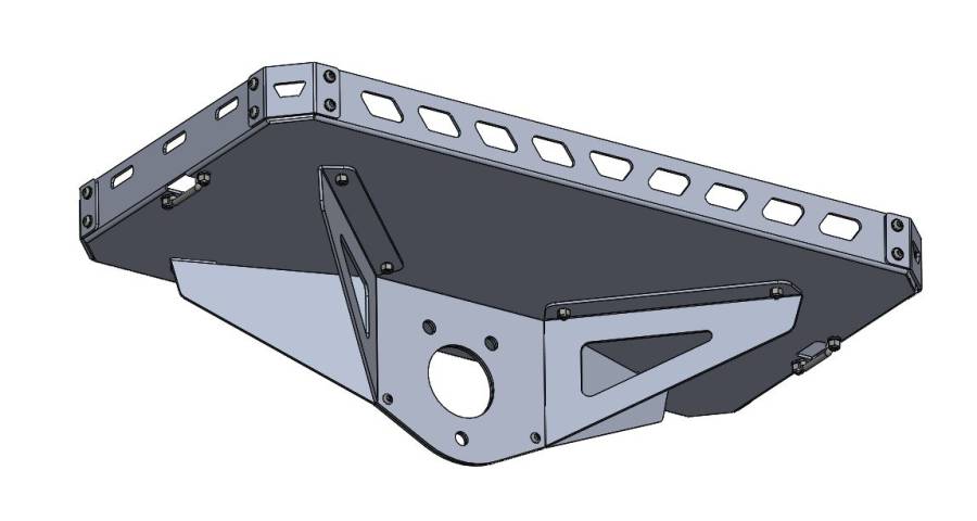 WFO Concepts - 2007-2018 Jeep JK & 2018+ Jeep JL Spare Tire Ice Chest Rack