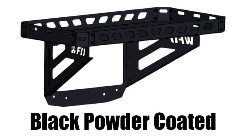 WFO Concepts - 2018+ Jeep JL Tailgate Ice Chest Rack - Black