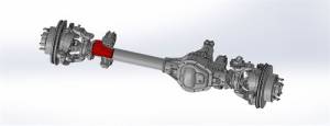 WFO Concepts - Track Bar Bracket - Axle Side - FSD (3.75" Tube) - 3" Tall, 1.28" Wide, 3/4" Bolt Hole - Image 2