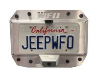 Jeep JL Aluminum License Plate Mount-Spare Tire Delete - With and Without Lights