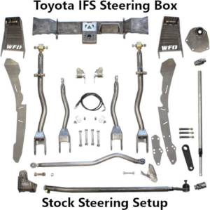 WFO Concepts - WFO 2005-2015 Toyota Tacoma SAS Kit Using 2005-2020 Ford Super Duty Axle With Toyota IFS Steering Box and Stock Steering Setup - Image 1